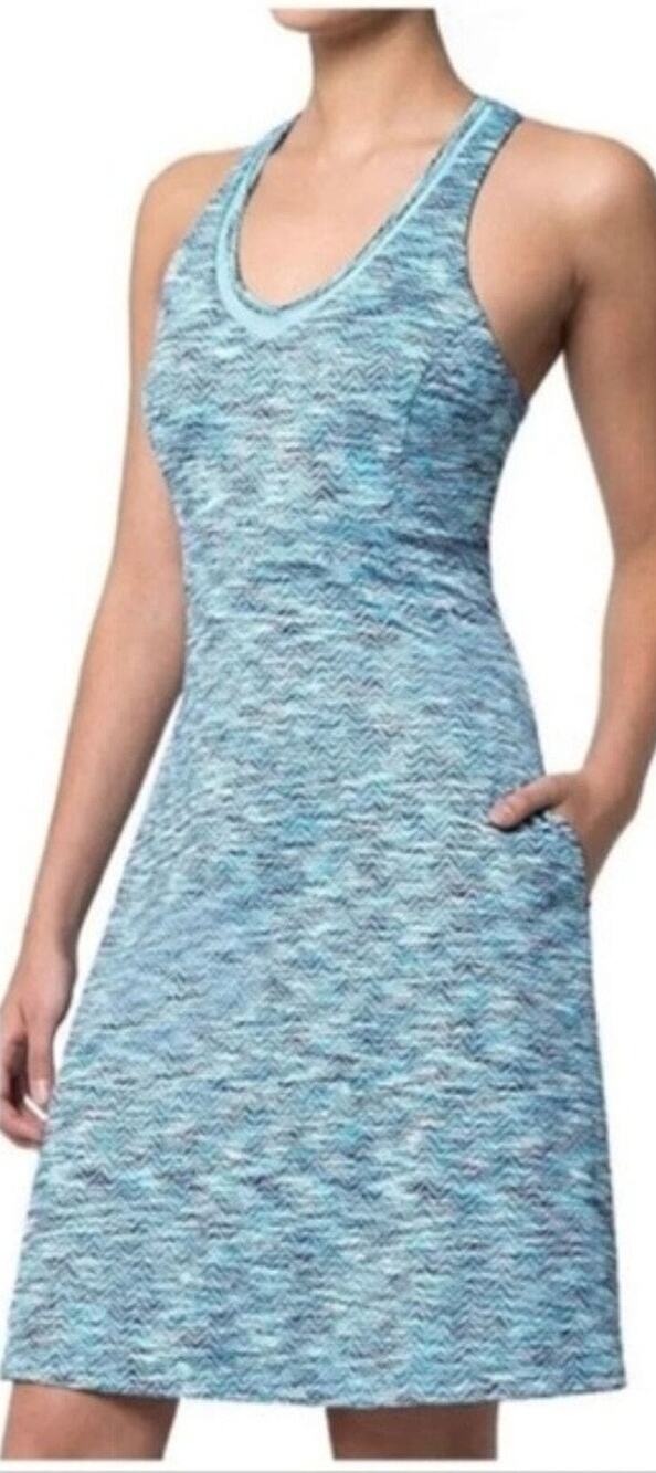 MPG Sleeveless Athletic Dress Blue Racerback Active Workout Size Small